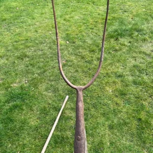 Vintage hay and manure forks set - Image 6
