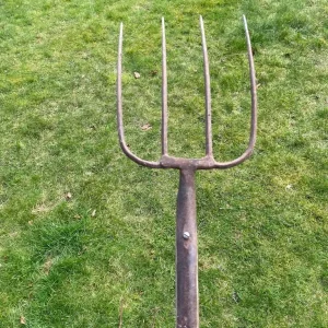 Vintage hay and manure forks set - Image 8