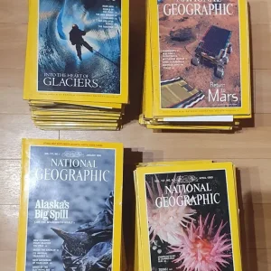 National Geographic magazines