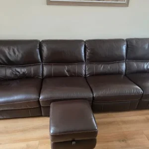 DFS Director Leather Modular Recliner Sofa