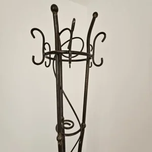 Wrought iron coat-, hat- and umbrella stand - Image 2