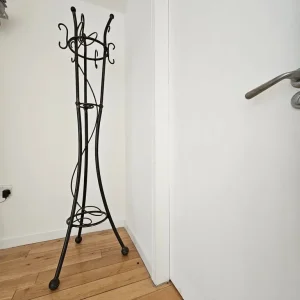 Wrought iron coat-, hat- and umbrella stand - Image 4