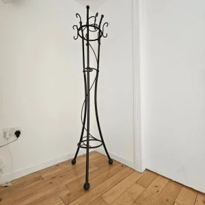 Wrought iron coat-, hat- and umbrella stand