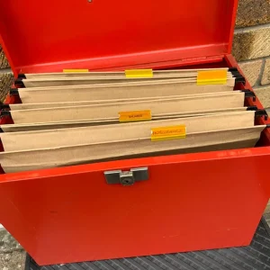 Storage box files with handle
