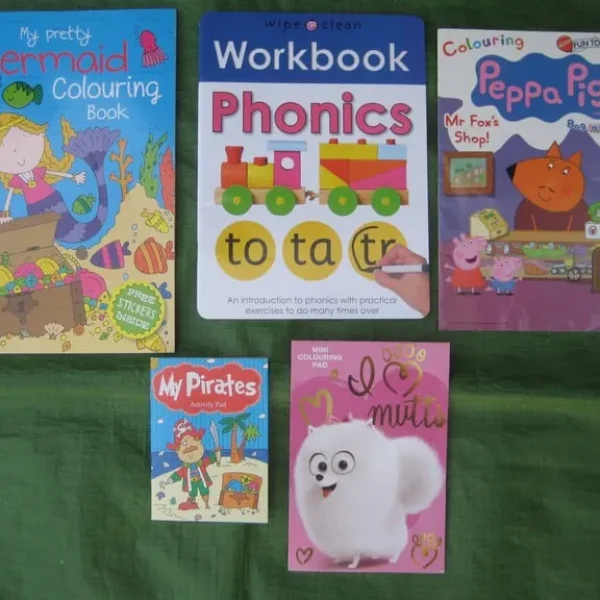 5 Various Colouring and Activity Books for Young Children for £4.00