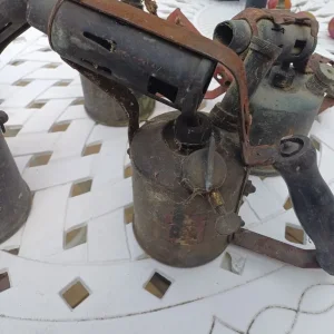 vintage brass blow lamps - Image 2