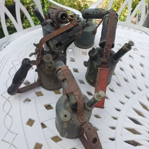 vintage brass blow lamps - Image 6