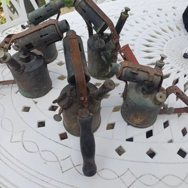 vintage brass blow lamps