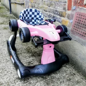 F1 CAR PINK BABY PUSH WALKER - ADJUSTABLE - Image 3
