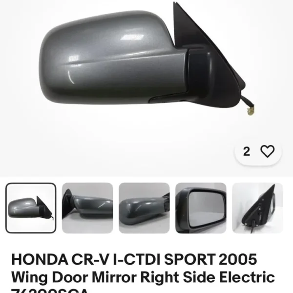 Wanted Honda CRV Electric Drivers Door Mirror Silver