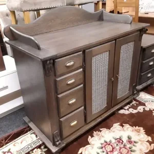 Lovely Polish dark solid oak drawer unit Low Cost Moves 2nd Hand Furniture STALYBRIDGE SK15 3DN