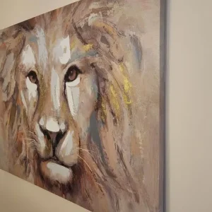 Lion wall art canvas - Image 2