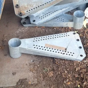 Metal spiral staircase