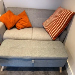 Sofa & Footstool - Image 5
