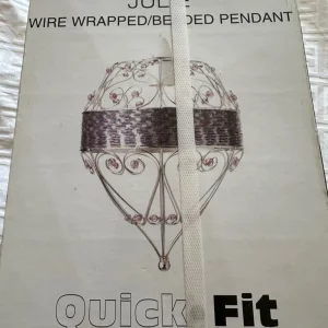 Julie Wire Wrapped Beaded pendant - Image 2