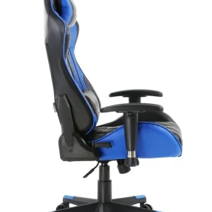 Black and Blue Leather Gaming Chair New - Image 6