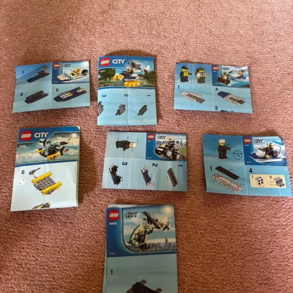 X7 Lego City Police Polybags
