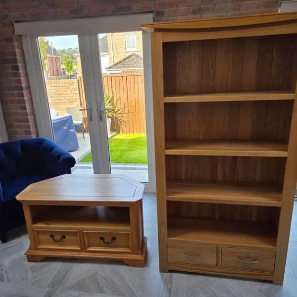Solid oak living room furniture