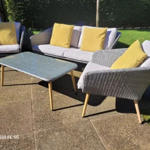 Rattan garden furniture set, delivery available - Image 2