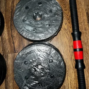 Adjustable Dumbbell & Barbell Set – 4x1.5kg, 4x1.25kg, 4x2kg Plates + Bars – Home Gym - Image 3