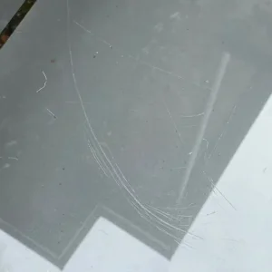 Grey & glass console table to upcycle - Image 3