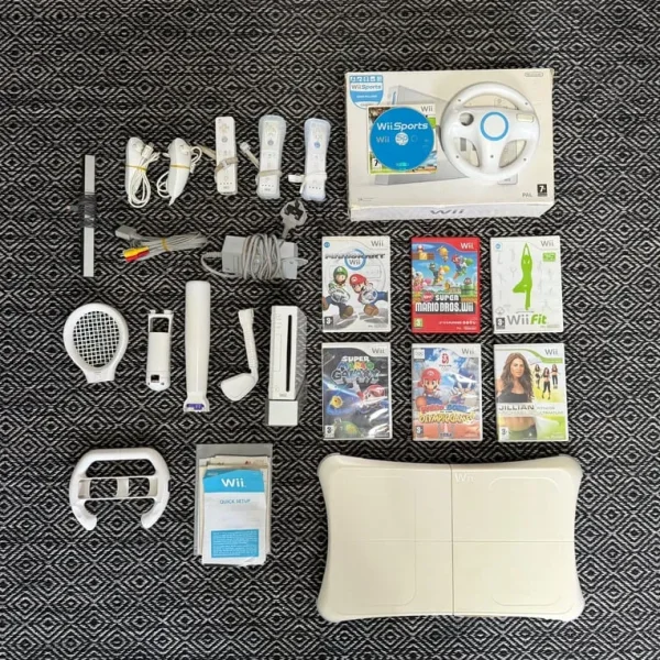 Nintendo Wii Bundle with Games + Balance Board