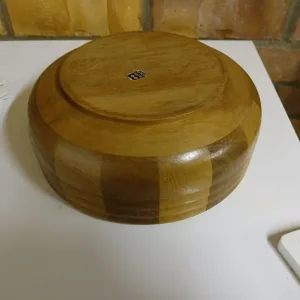 Walnut wooden bowl, slight mark inside but good condition - Image 2