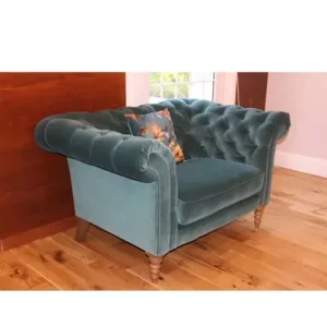 Beautiful chesterfield style Sofa dot com Oscar loveseat - Image 5