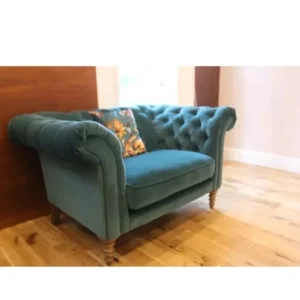 Beautiful chesterfield style Sofa dot com Oscar loveseat - Image 7