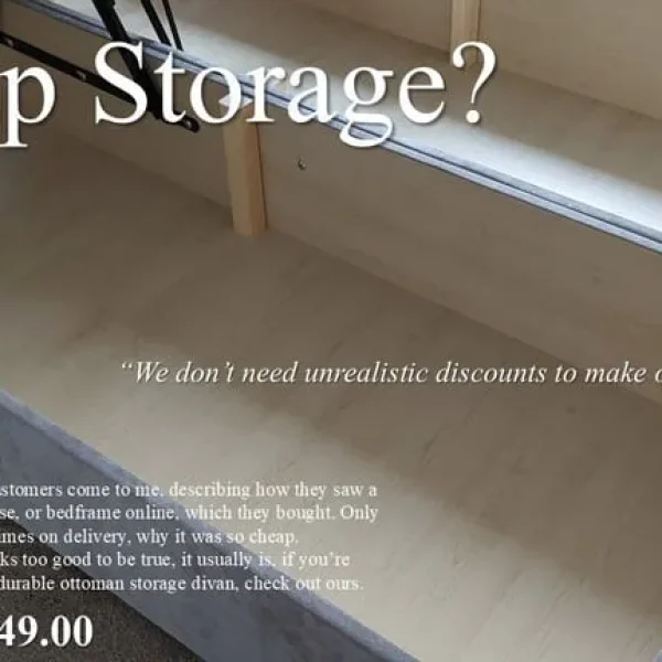 Top Quality, Sturdy, Solid Ottoman Storage Divan Bases - NOT LIGHTWEIGHT RUBBISH!