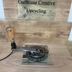 Desk light made from bike parts - Image 4