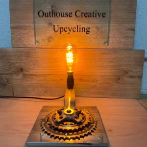 Desk light made from bike parts - Image 8