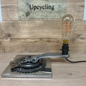 Desk light made from bike parts