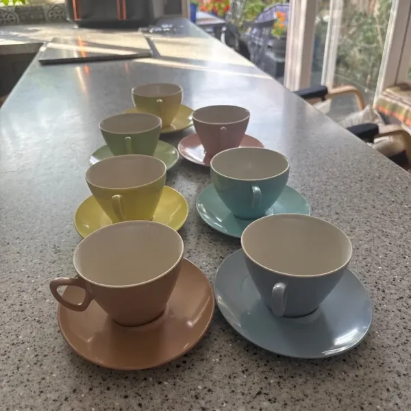 Vintage tea cups and saucers