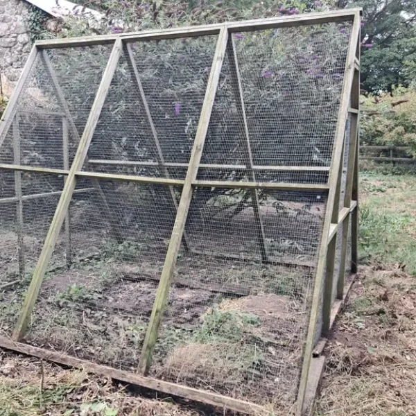 Large walk-in hen run