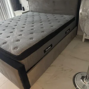 Super king ottoman bed with mattress - Image 2
