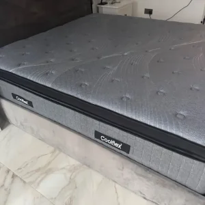 Super king ottoman bed with mattress - Image 7