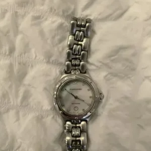 LADIES DIAMOND AND MOTHER OF PEARL WATCH