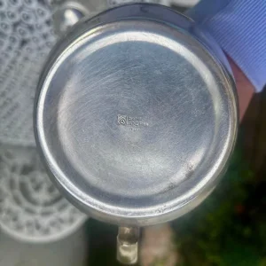 Silver plated teapot and creamer - Image 5