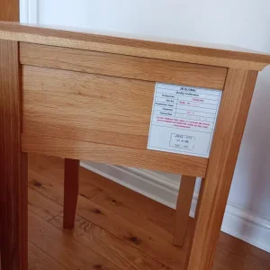 Oak bedside table drawer - Image 2