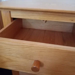 Oak bedside table drawer - Image 3