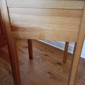 Oak bedside table drawer - Image 4