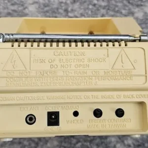 Nikkai portable tv. Black n white.retro. 80s - Image 5