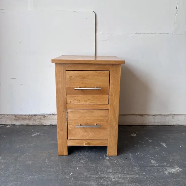 Oak Furniture Land solid oak bedside drawers !
