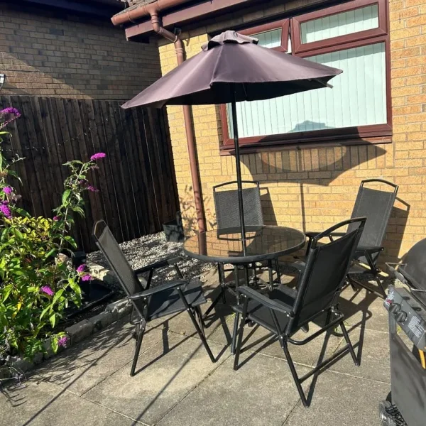 Garden table and chairs