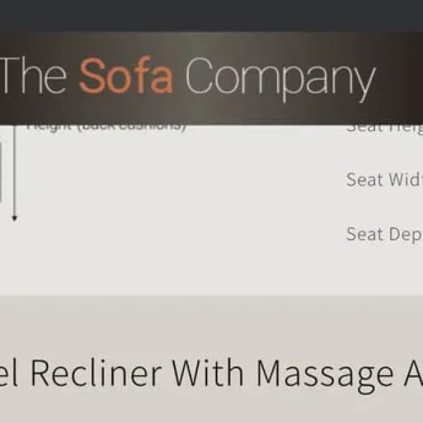 Dainton Sofa Recliner chair with heat and massge