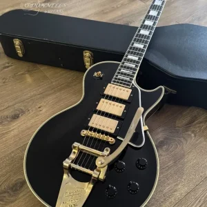 2009 Gibson Custom Shop Les Paul Custom LPB-3 '57 Reissue Black Beauty w/Bigsby VOS - Image 2