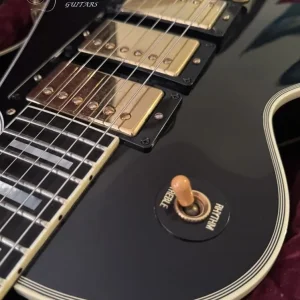 2009 Gibson Custom Shop Les Paul Custom LPB-3 '57 Reissue Black Beauty w/Bigsby VOS - Image 8