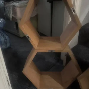 4 bespoke hexagon shelves - Image 2