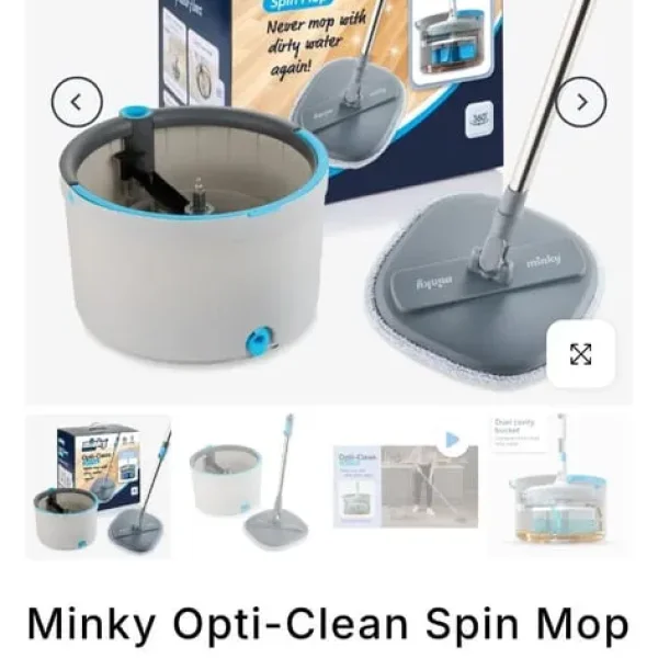 Minky Opti-clean Spin Mop